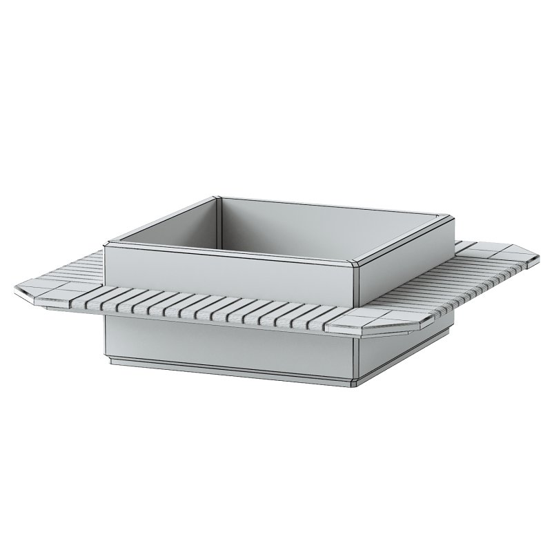 SQUARE PLANTER BENCH 93 - Image 3