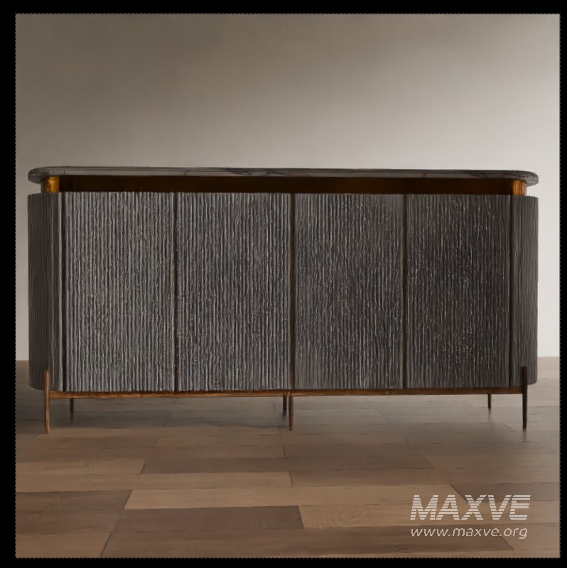 Modern Fluted Console Table - Image 1