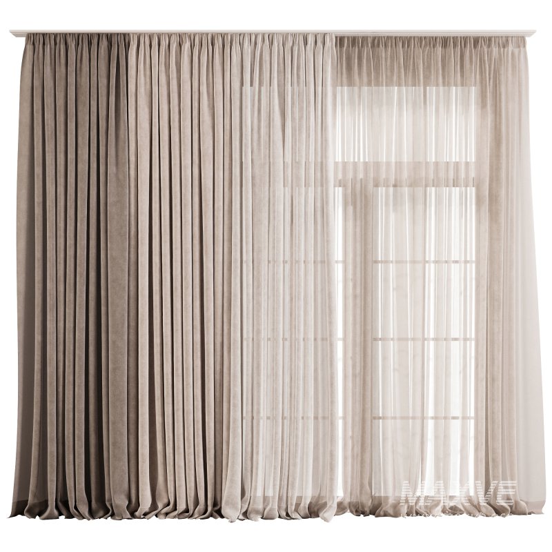 Layered Curtain Set for Large Windows 78 - Image 2