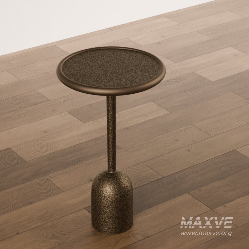 Modern Brass Side Table - Image 2