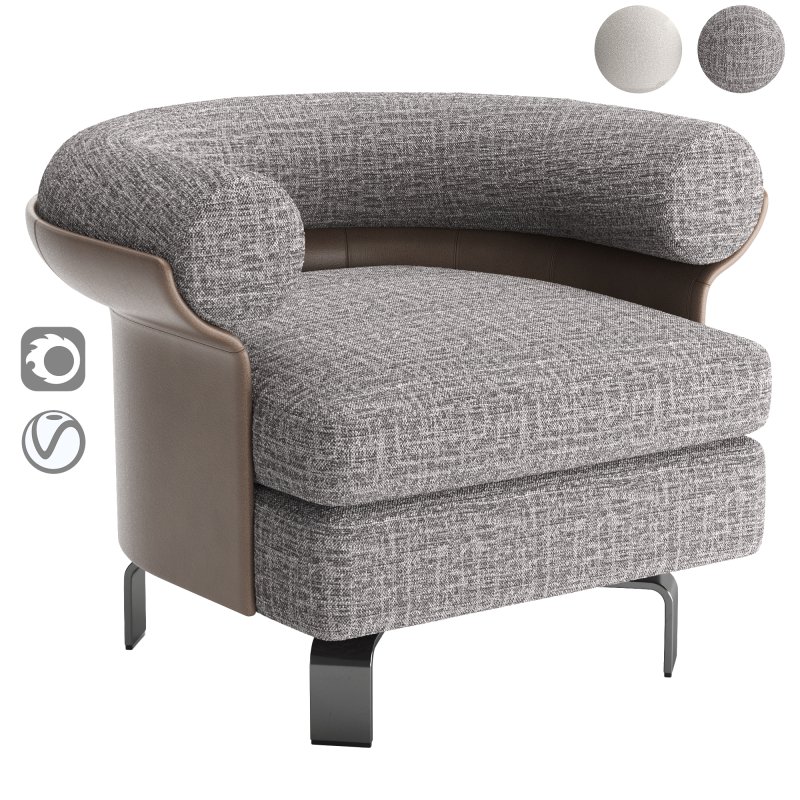 Minotti Mattia Amchair v1 - Image 1