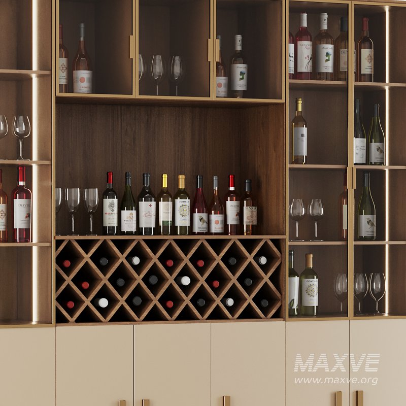 Bar Cabinet Set8 - Image 4