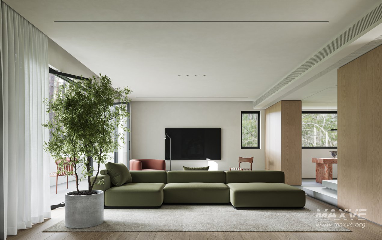 Modern living and dining room - Image 4