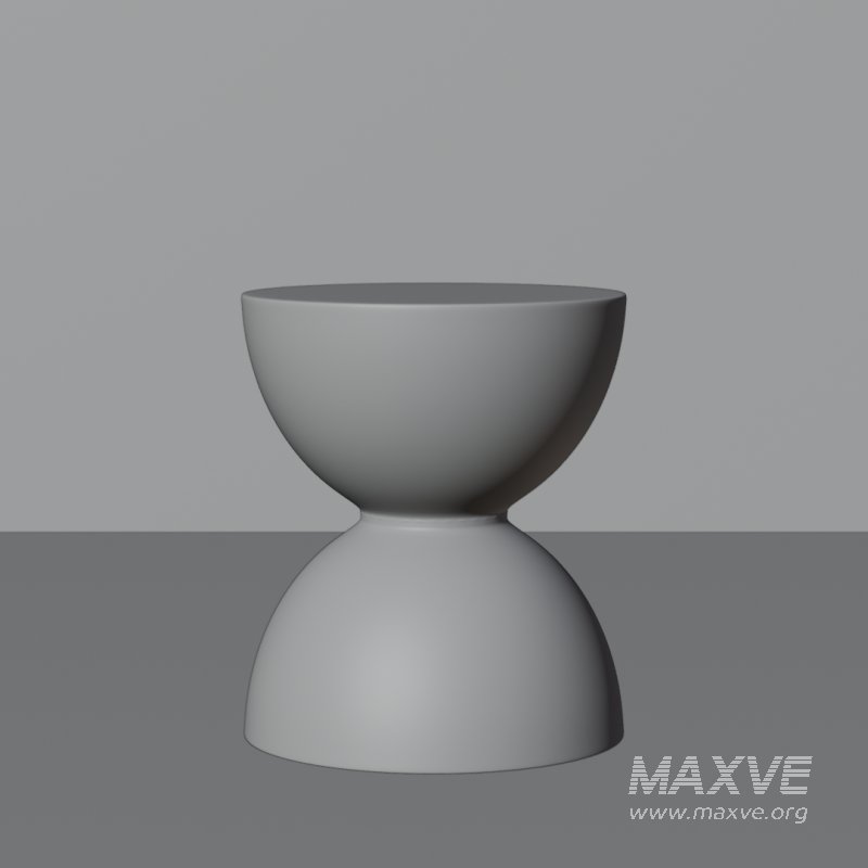 Modern Hourglass Stool - Image 4