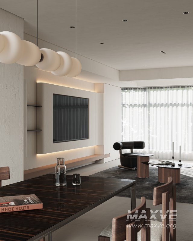 Modern living and dining room - Image 5
