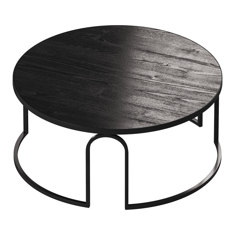 Hardin Oak Coffee Table – Full Black - Image 8