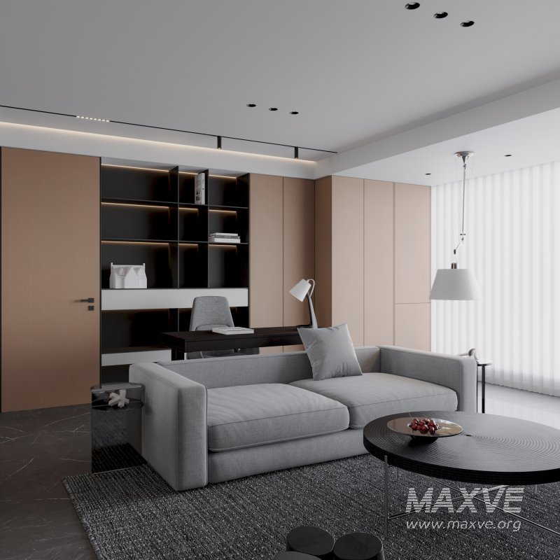 Modern living room dining room kitchen - Image 5