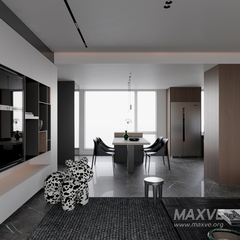 Modern living and dining room - Image 5