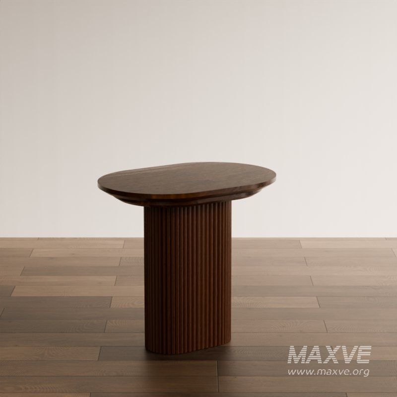 Modern Round Fluted Coffee Table - Image 1