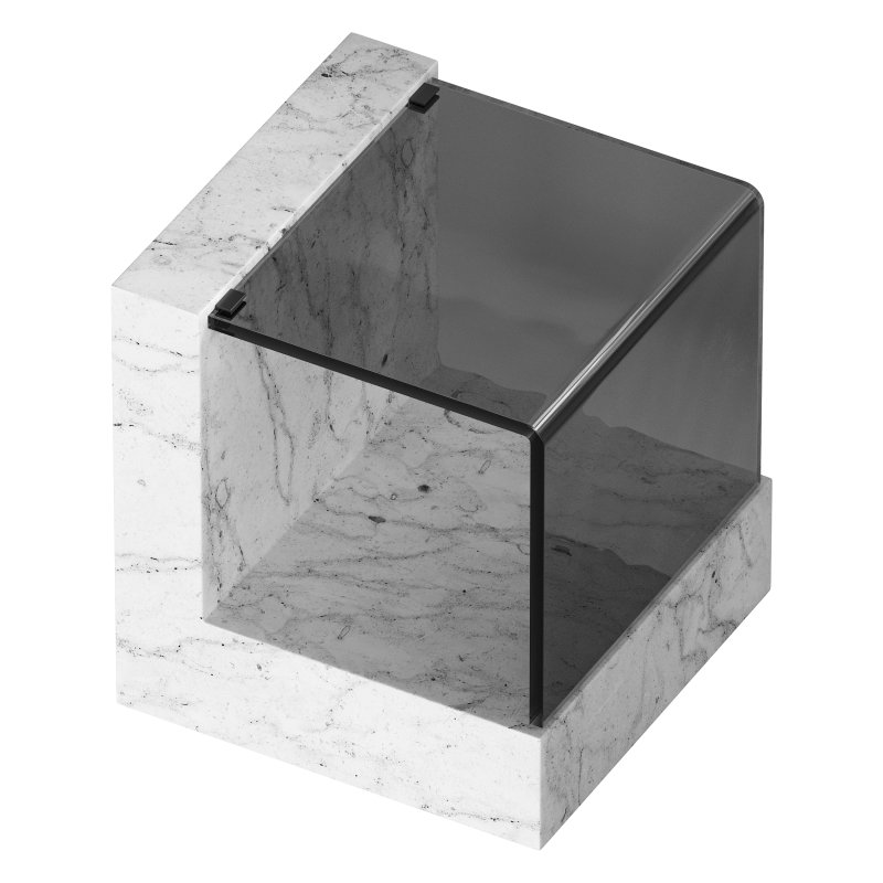 Creative Marble Side Table – Glass - Image 5