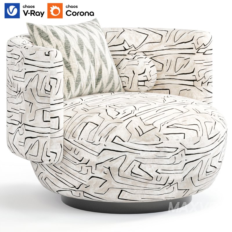 Cosmopolitan Armchair By Bo Art - Image 1