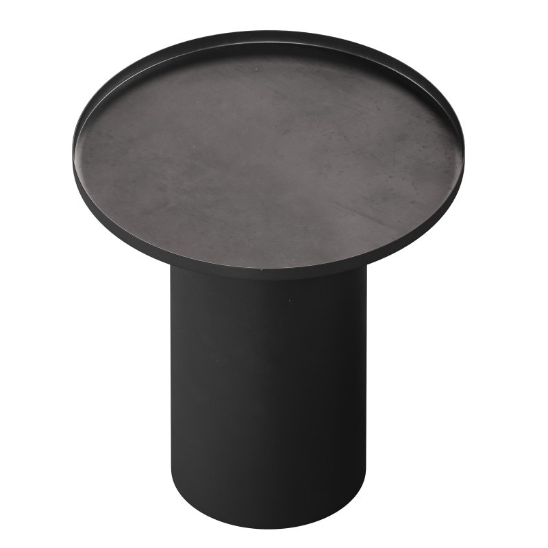 Fleksa round coffee table made of black metal - Image 7