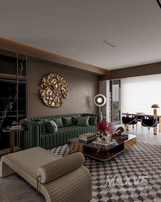 Luxurious living room and dining room - Image 4