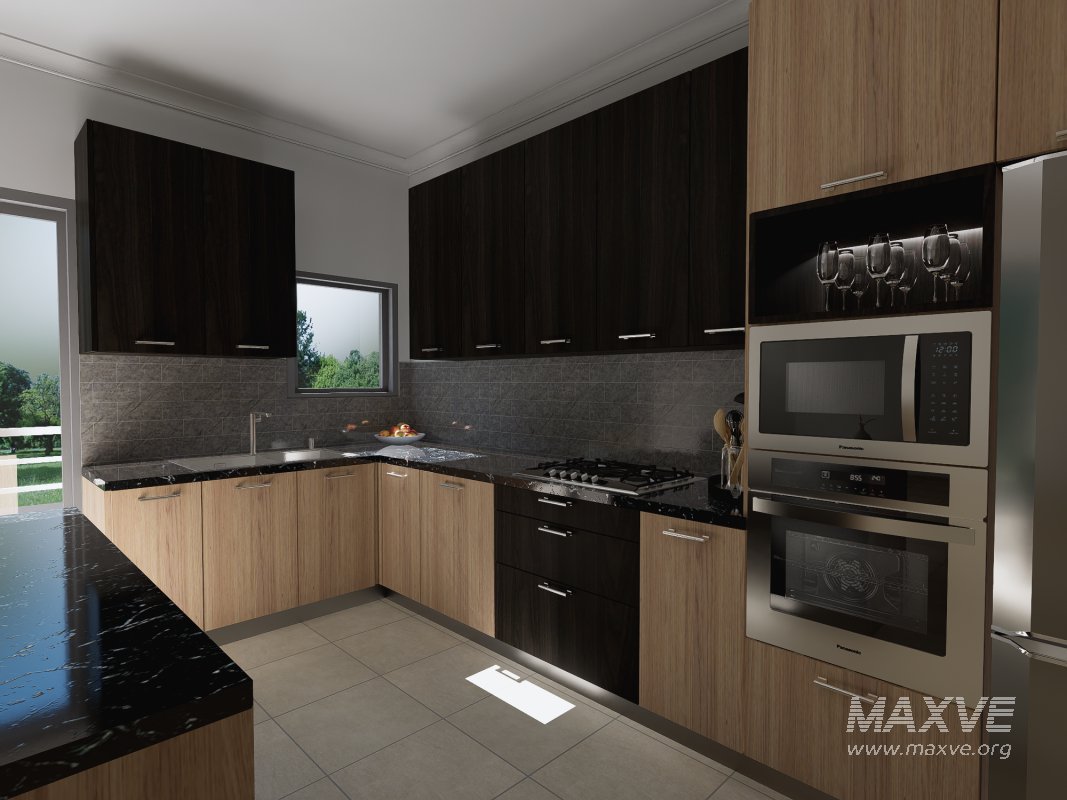 MODERN 3D KITCHEN DESIGN - Image 3