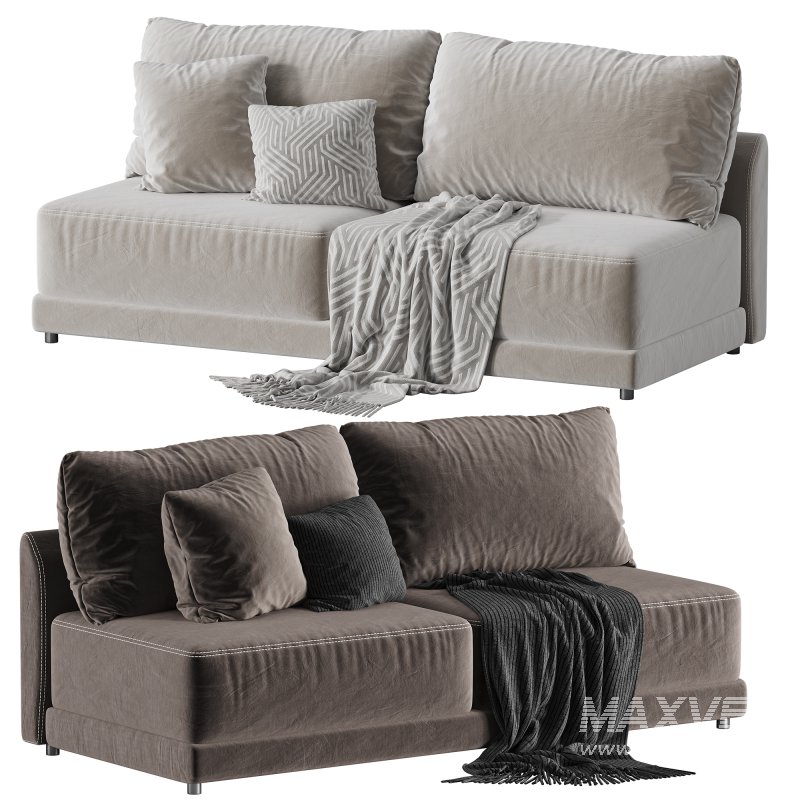 Gather Deep Armless Loveseat - Image 3