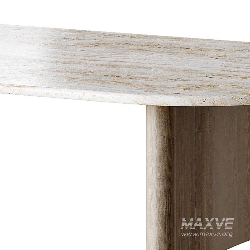 Linden Travertine Top Coffe Table - Image 13