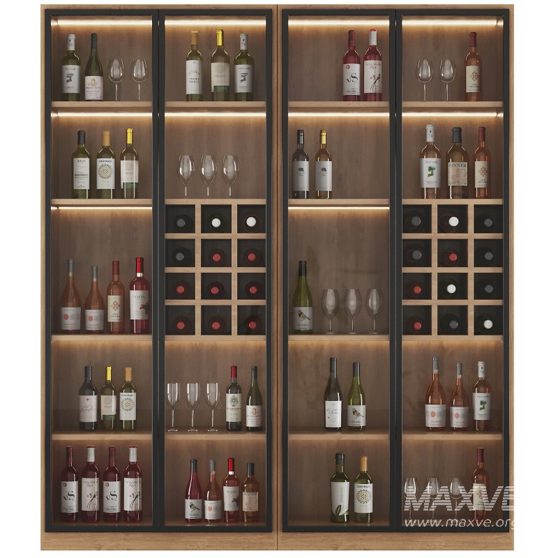 Bar Cabinet Set9 - Image 5