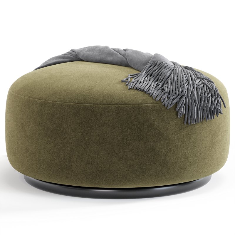 K Waiting Ottoman Chenille By Spacefurniture - Image 4