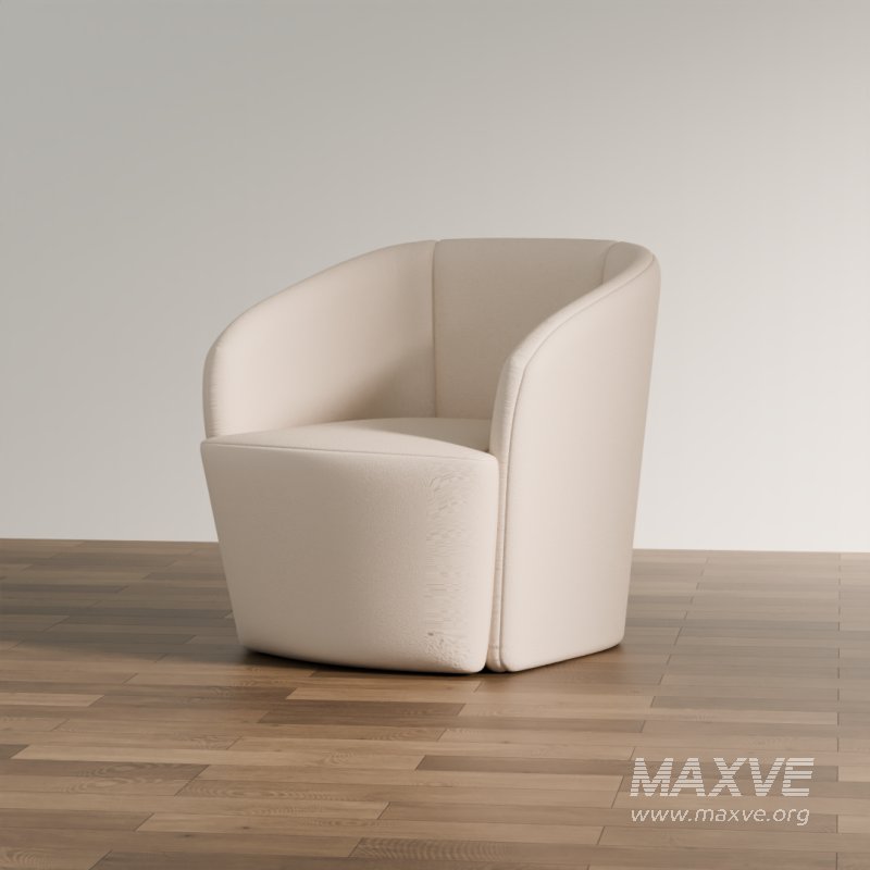Modern Curved Lounge Chair - Image 4