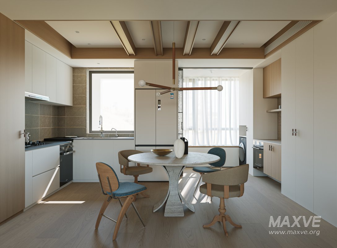 Modern living room dining room kitchen - Image 4