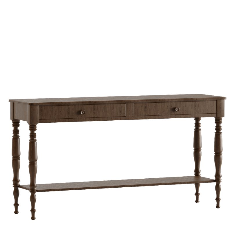 Woodbridge Leeward French Country Montserrat Hardwood Rectangular Console Table - Image 2