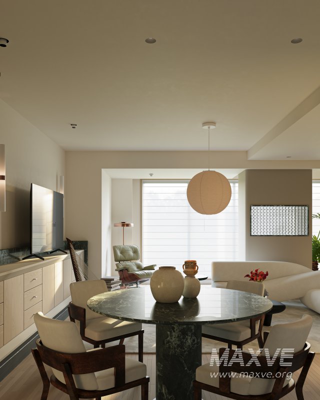 Modern living and dining room - Image 6