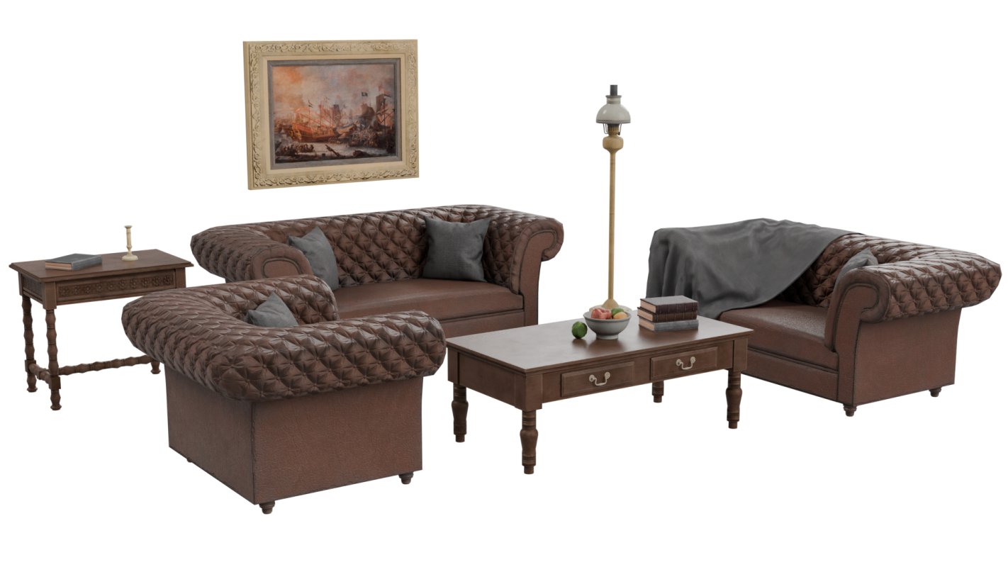 Victorian Sofa Set - Image 5