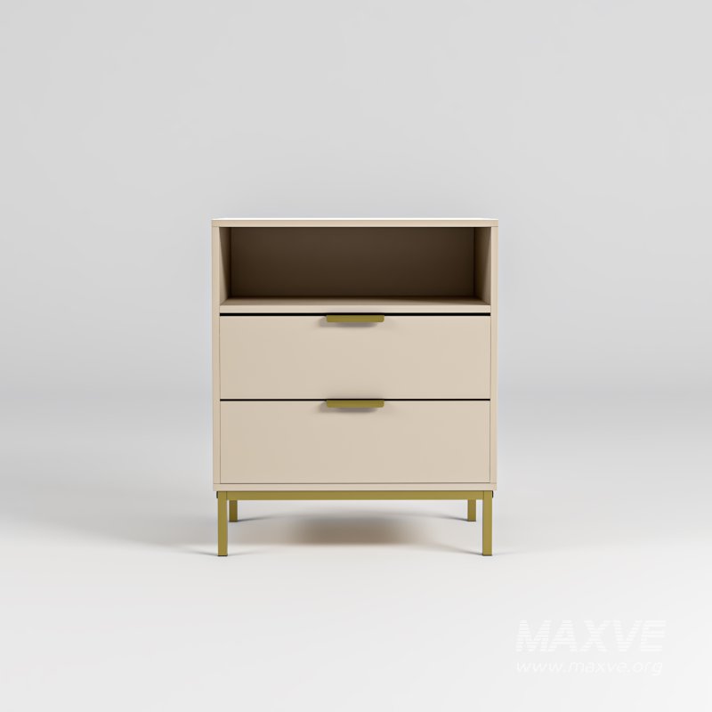 Modern Nightstand Square Bedside Table - Image 5