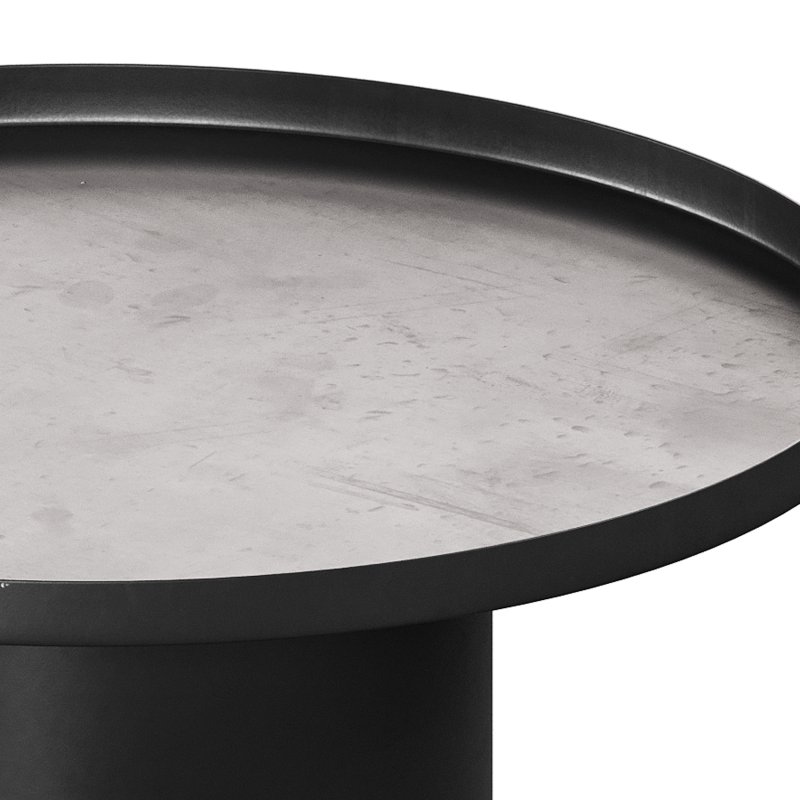 Fleksa round coffee table made of black metal - Image 12