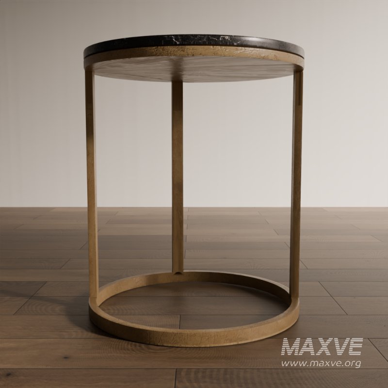 Round Marble Top Side Table - Image 3