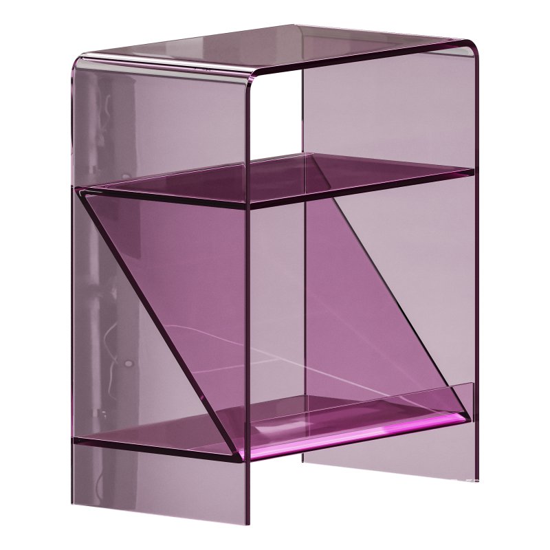 Acrylic Minimalist Transparent Side Table - Image 13