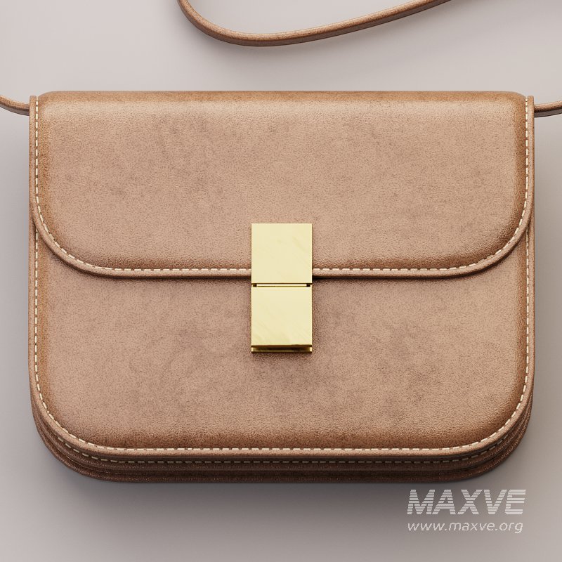 Brown Flap Genuine Leather Square Shoulder Message Bag - Image 13