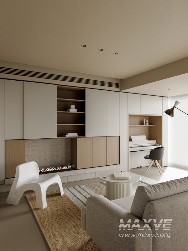 Modern living room dining room kitchen - Image 5