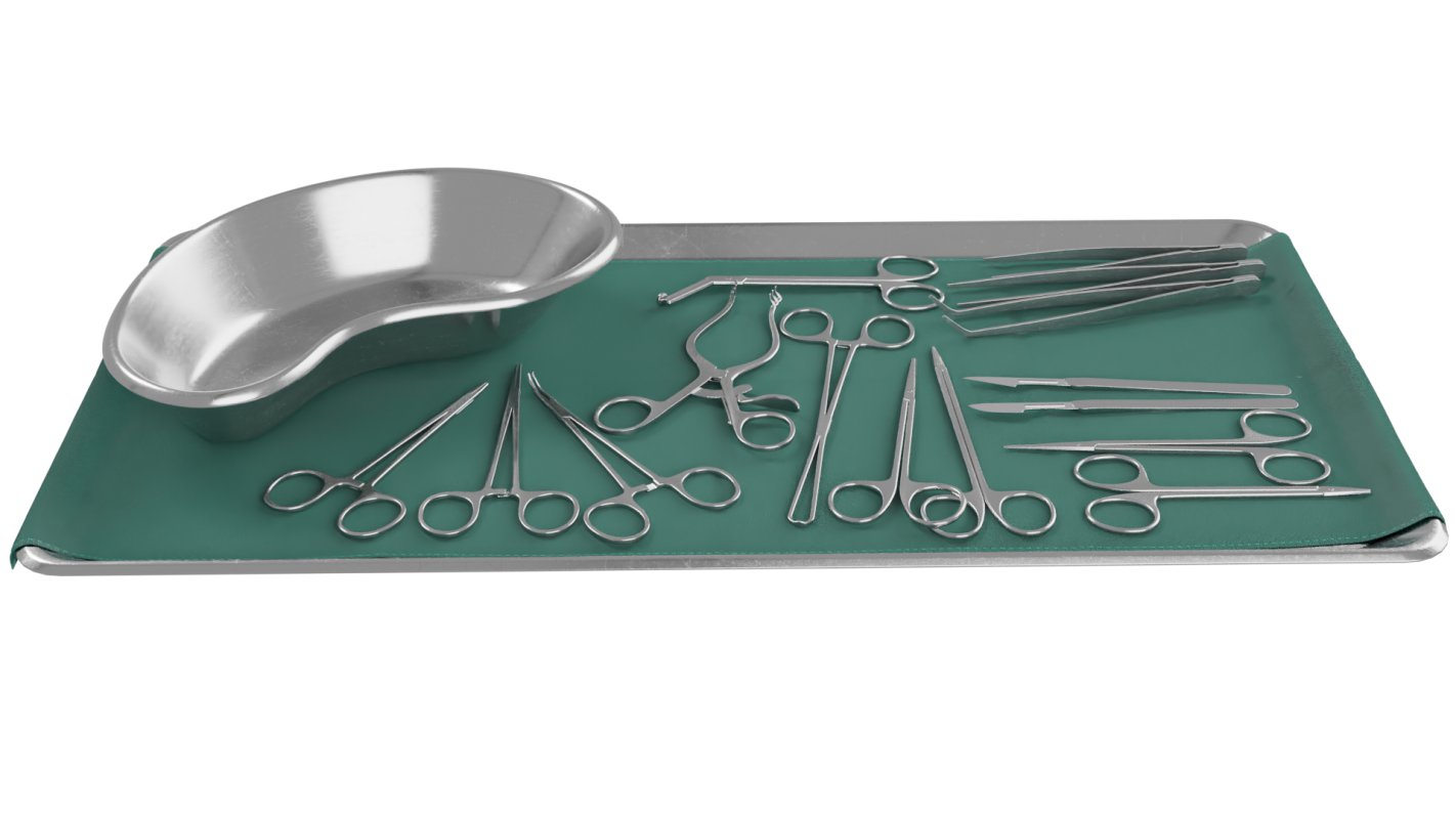 Tray with surgical equipment - Image 2