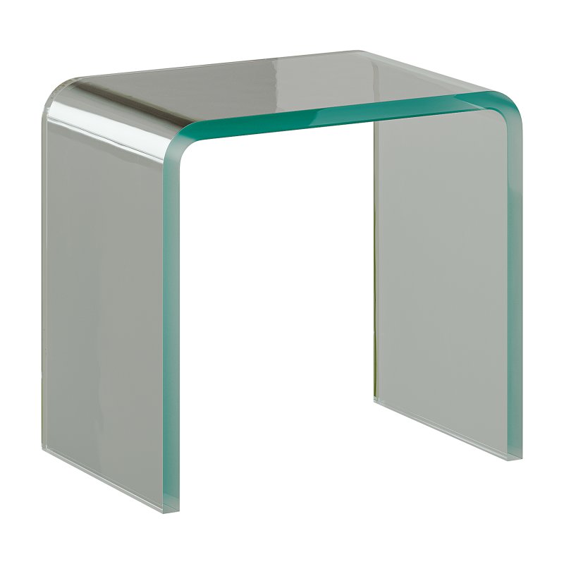 Minimalist Acrylic Side Table – Ottoman - Image 4
