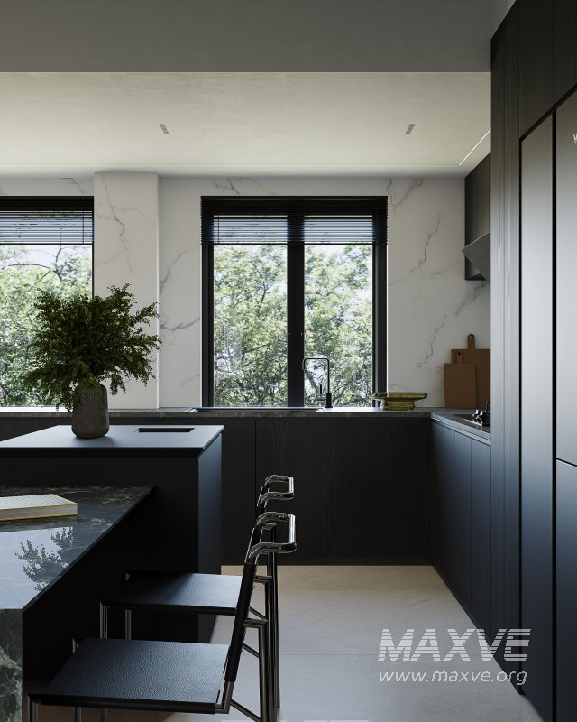 Modern living room dining room kitchen - Image 14