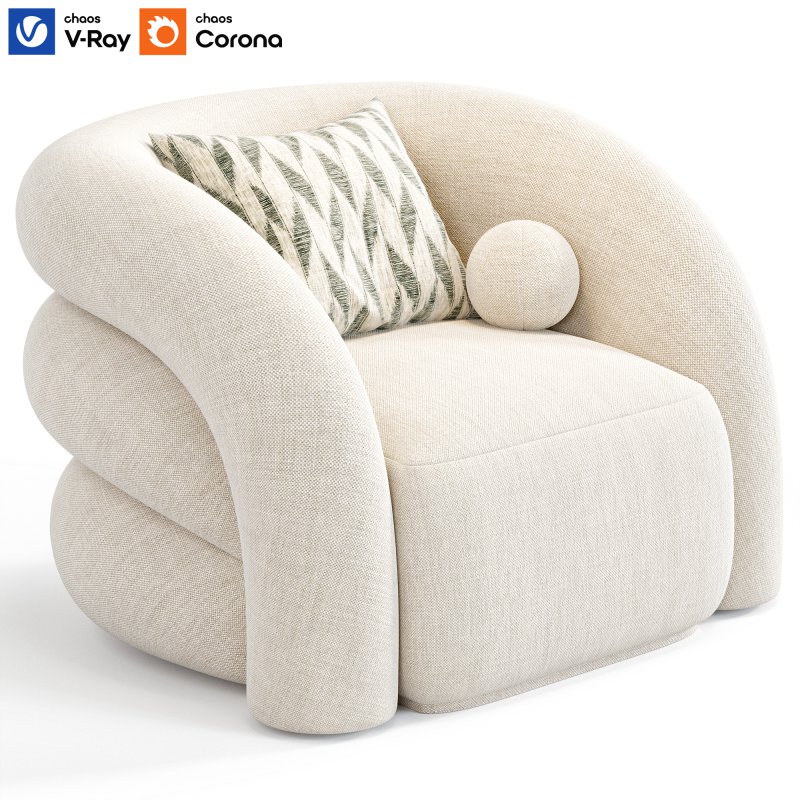 Swivel Novelle Armchair By Eichholtz - Image 1