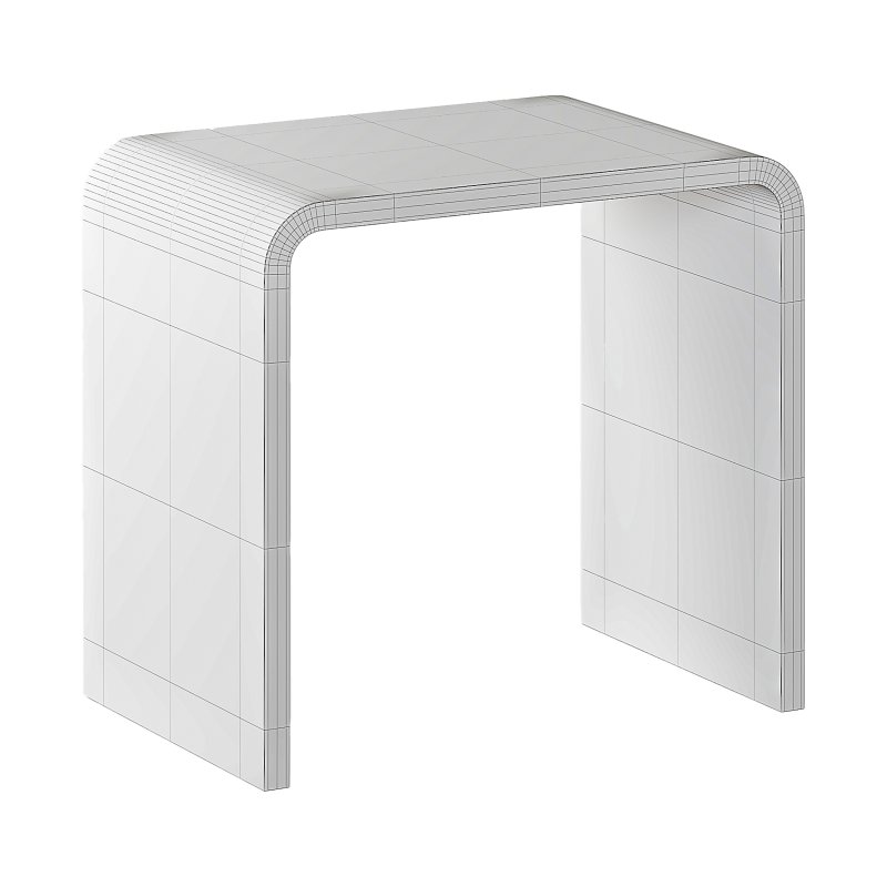 Minimalist Acrylic Side Table – Ottoman - Image 14