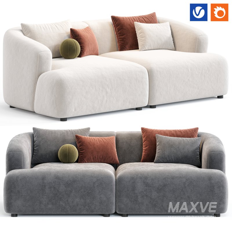 Sofia 2 Plazas Sofa By Westwing - Image 1