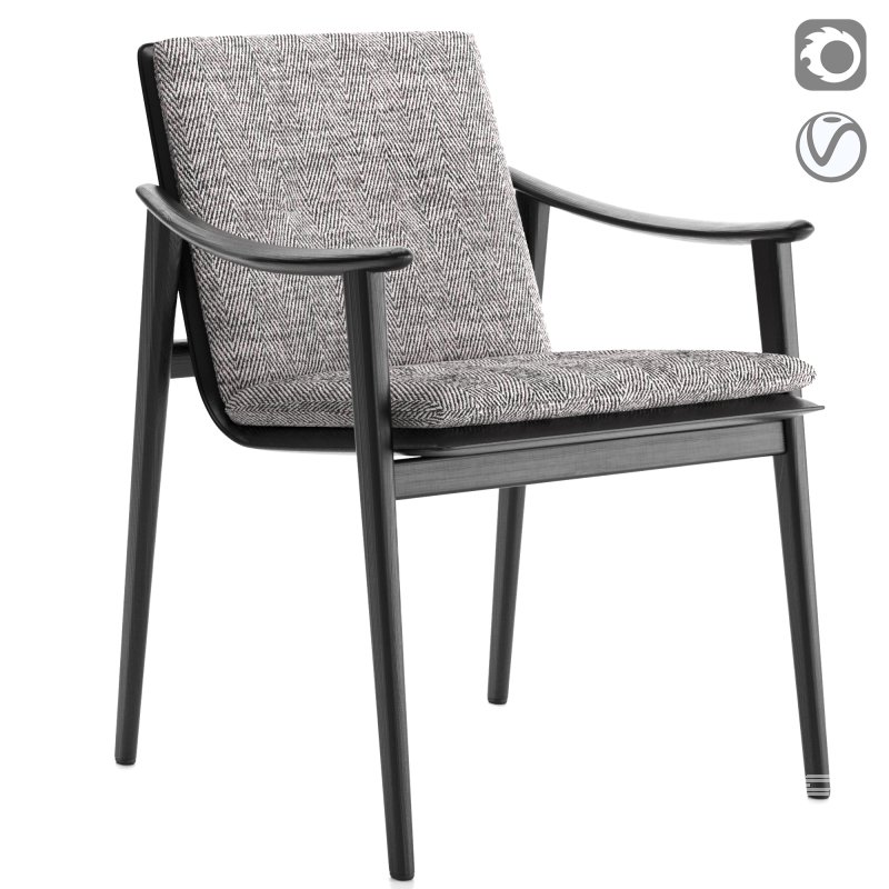 Minotti FYNN Dining Chair with cushion - Image 1
