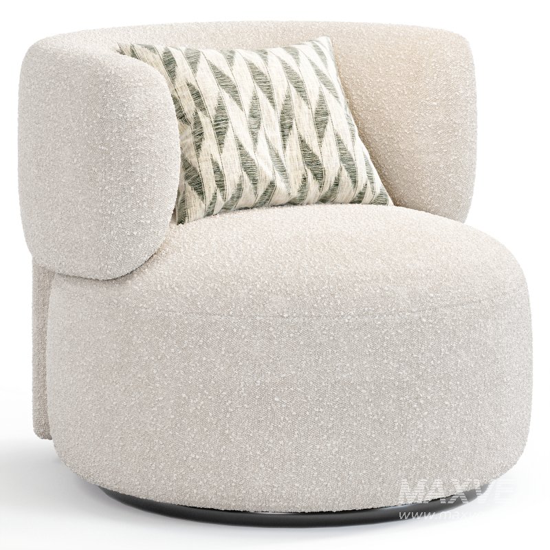 K Waiting Swivel Armchair By Spacefurniture - Image 4