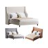 Davis Wingback Sand Velvet bed - Thumbnail 1