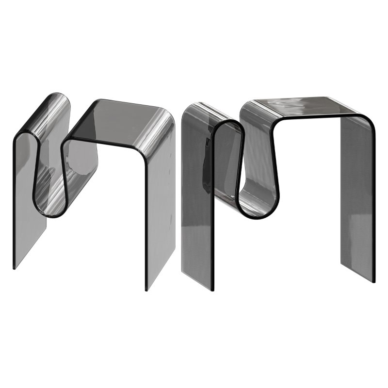 Curvy Side Table – Acrylic - Image 9