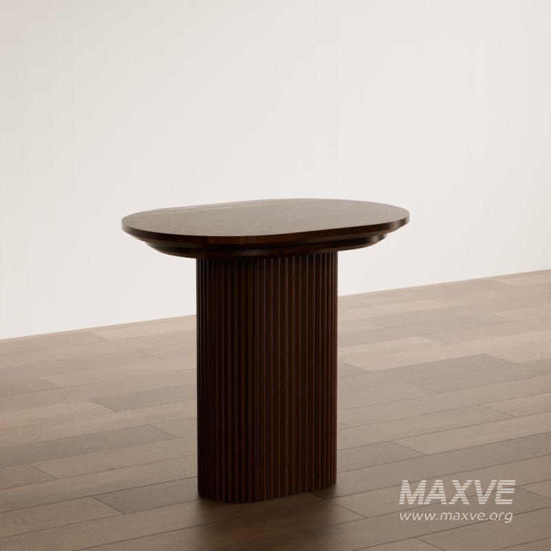 Modern Round Fluted Coffee Table - Image 3