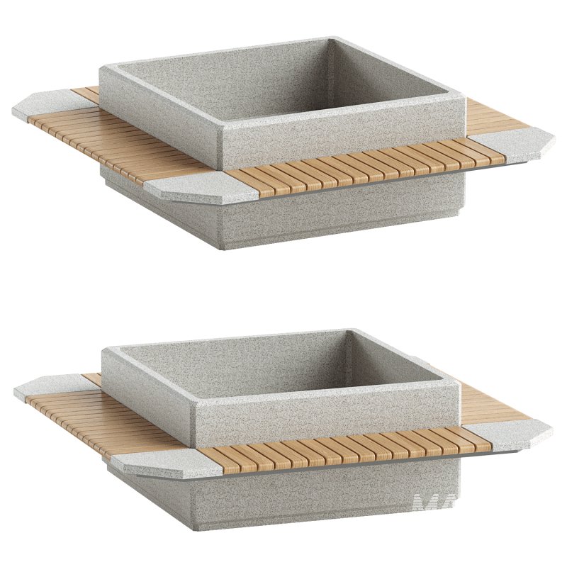 SQUARE PLANTER BENCH 93 - Image 4