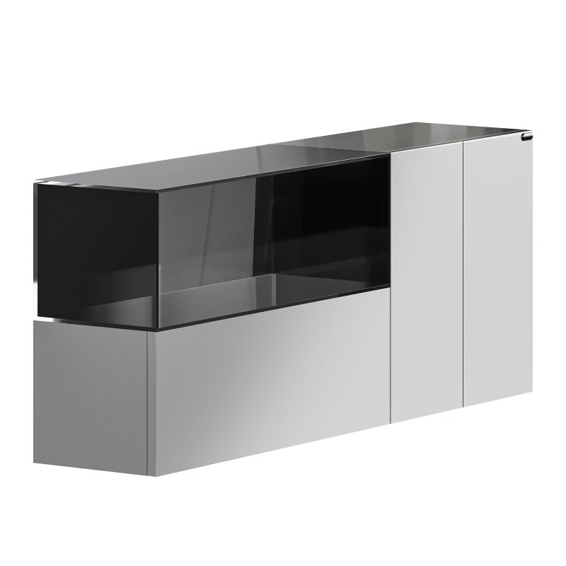 36e8 Glass Sideboard 01 - Image 6