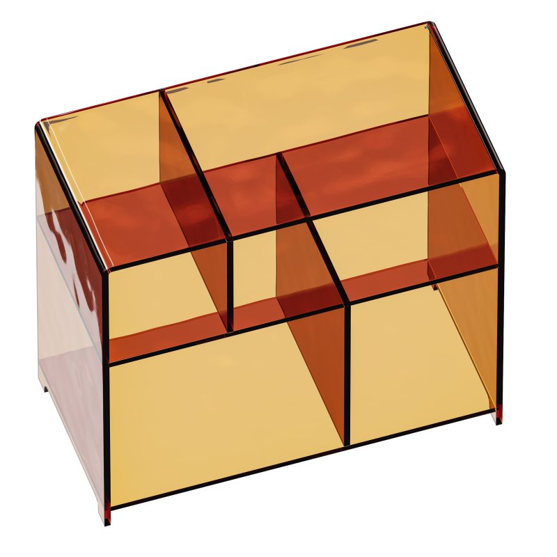 Modern Side Table – 4 Compartments - Image 8