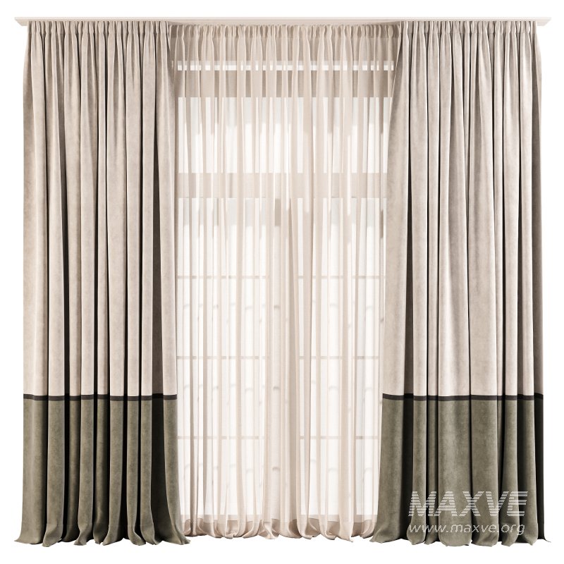 Modern Curtain 77 Optional Material Variants (Pack of 4) - Image 4