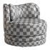 Norris Vegetable Dyed Linen Swivel Chair - Thumbnail 4