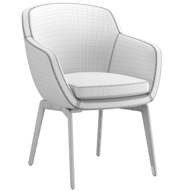 Minotti Belt Dining chair - Image 5
